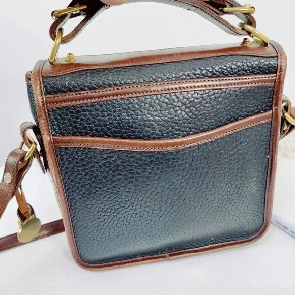 Dooney & Bourke vintage black leather saddle bag crossbody - Picture 5 of 16